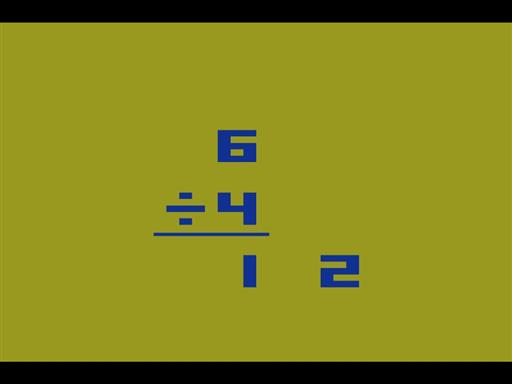 Screenshot of Basic Math for Atari 2600